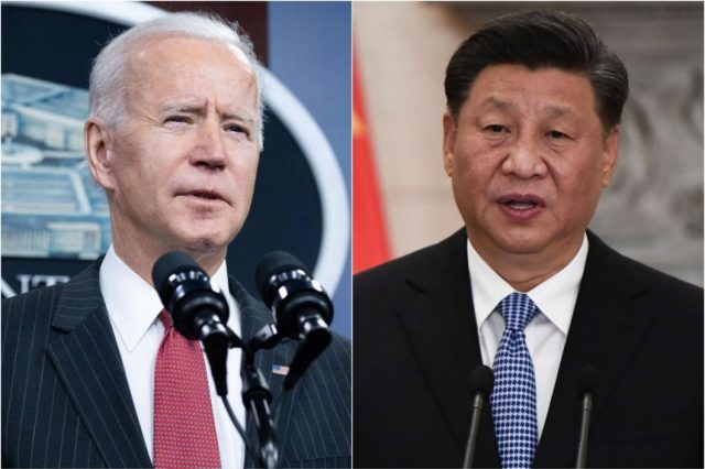 The first direct contact between Biden and the Chinese president.-min The first direct contact between Biden and the Chinese president.