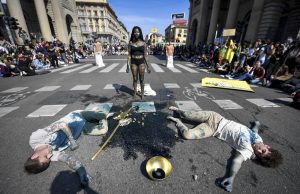 Activists stage global climate protest, slam Ukraine war. Activists stage global climate protest, slam Ukraine war