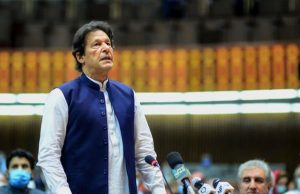Pakistan Prime Minister Imran Khan protests to the U.S. about alleged interference. Pakistan Prime Minister Imran Khan protests to the U.S. about alleged interference.