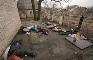 Ukraine accuses Russia of the massacre, a city strewn with bodies. Ukraine accuses Russia of the massacre, a city strewn with bodies.