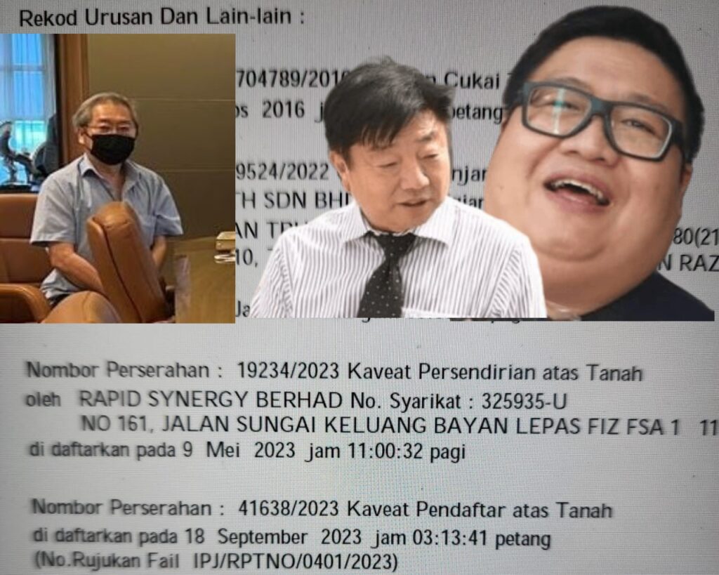 A gavel and legal documents on a desk, symbolizing the financial scandal and asset seizure involving YNH Property Berhad in Malaysia.