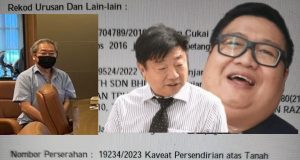 YNH Property assets seized; from left to right; Yu Kuan Chon, Yu Kuan Huat and Chan Weng Fui, aka Daniel Chan